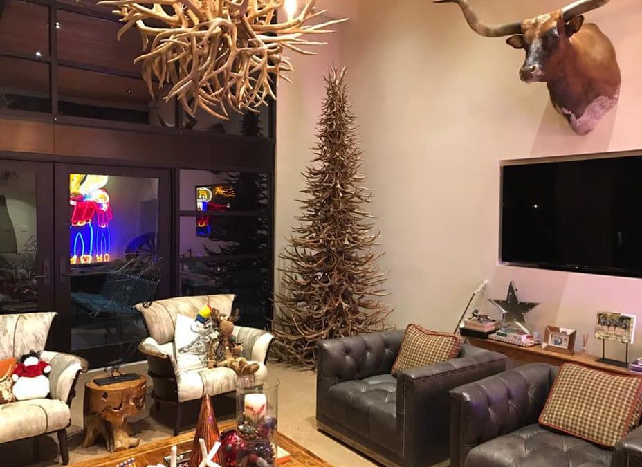 Little Big Horns Antler Furniture | 12 ft Antler Christmas Tree for Mr. Harkey